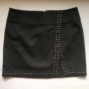 Express Black Miniskirt with Studs